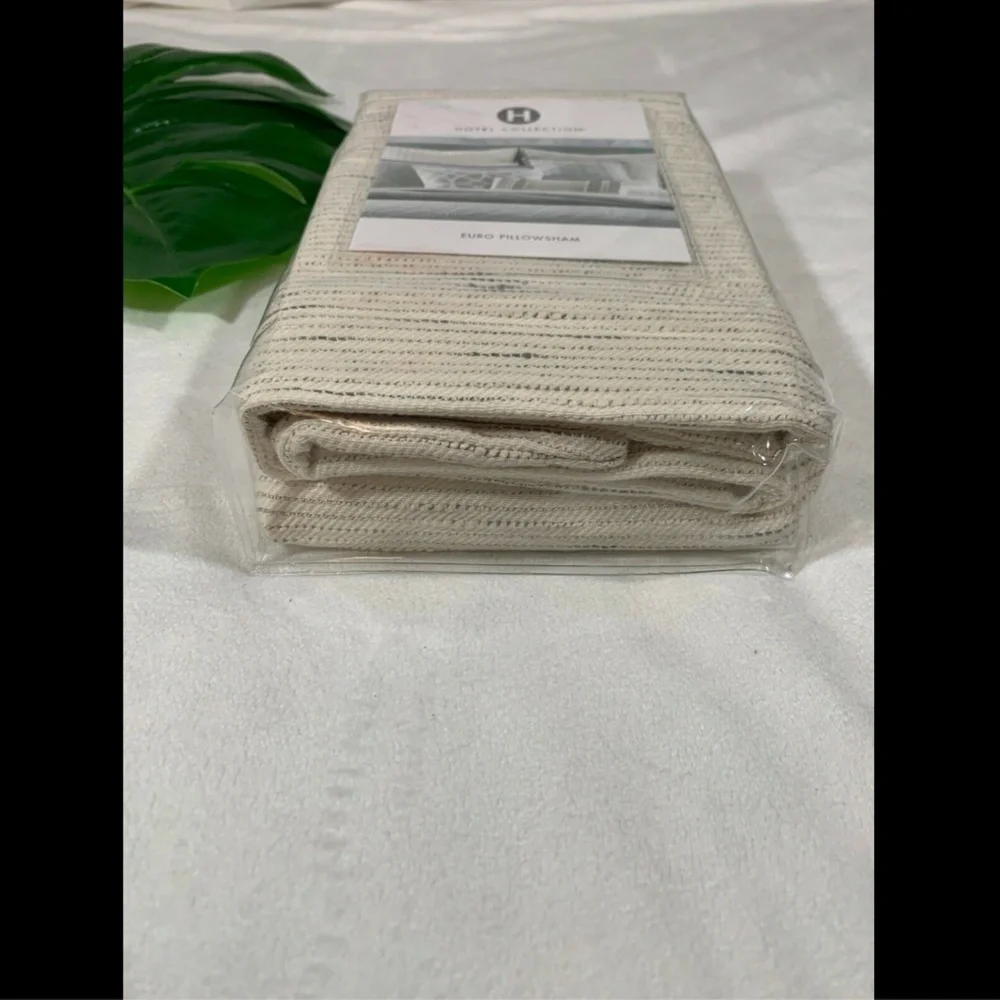 NIB $135 Hotel Collection Connections‎ European Euro Pillow Sham